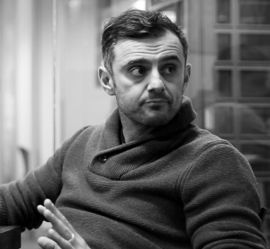 Black and white picture of Guy in turtleneck sweater - Gary Vaynerchuk