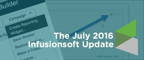 The Infusionsoft July 2016 Update