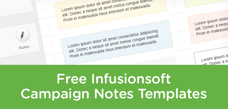 Free Infusionsoft Campaign Note Templates