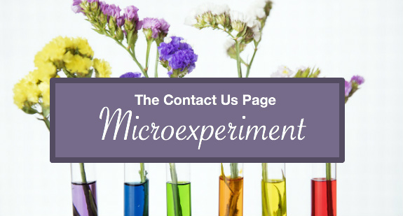 Contact Page Microexperiment