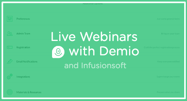Launching a Webinar with Demio (and Infusionsoft)