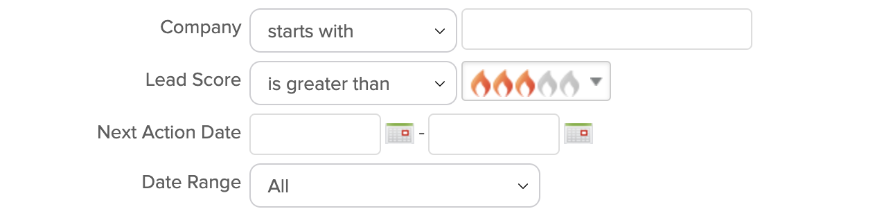 Lead Score Criteria