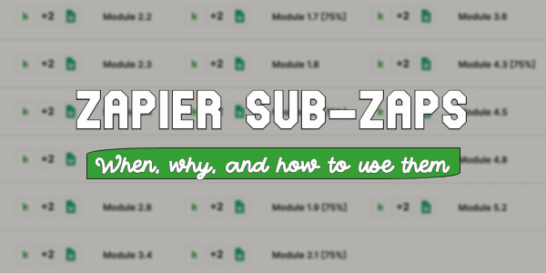 Zapier Sub Zaps